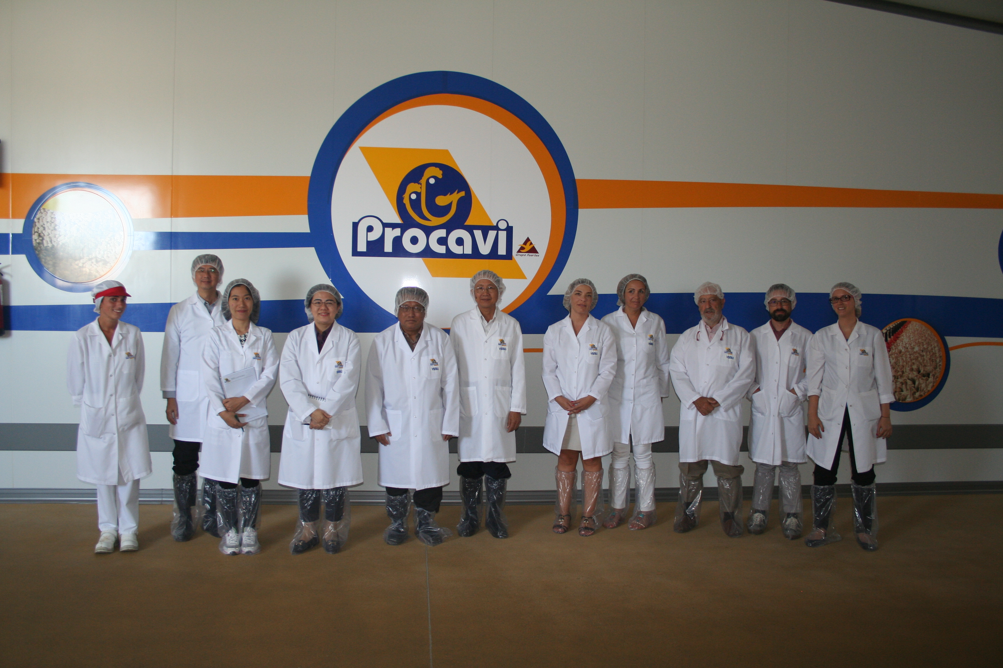 Imagen de la auditoria con técnicos de los gobiernos tailandés y español en las instalaciones de Procavi